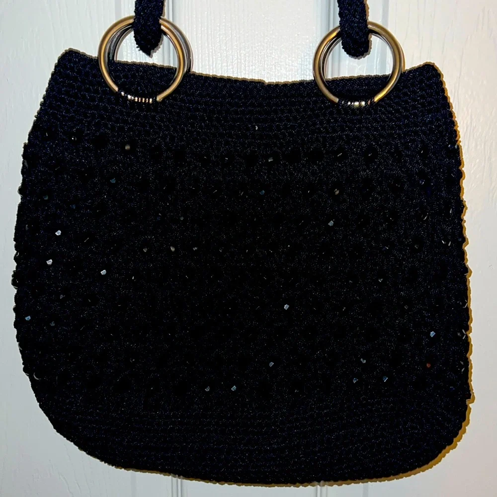 BEADED CROCHET VINTAGE BAG - Picture 2 of 11